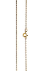 admirable tiny yellow gold cable rope childrens necklace 